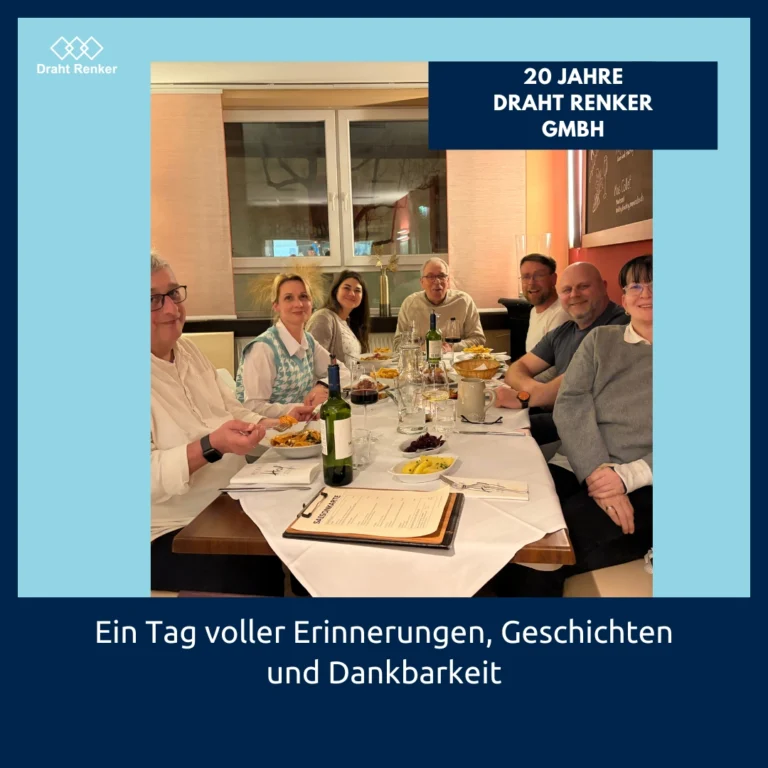 20 Jahre Draht Renker GmbH — Ein Tag voller Erinnerungen, Geschichten und Dankbarkeit