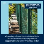 Doppelstabmatten-Zaun kaufen – 6/5/6 oder 8/6/8?